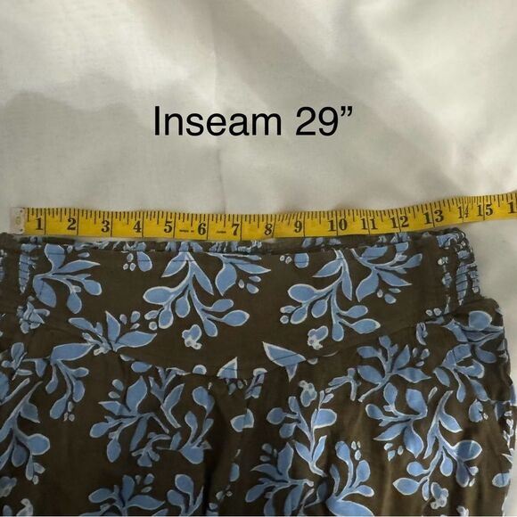 Aerie Homebody brown & blue floral tapered jogger pants (small) - Picture 8 of 8